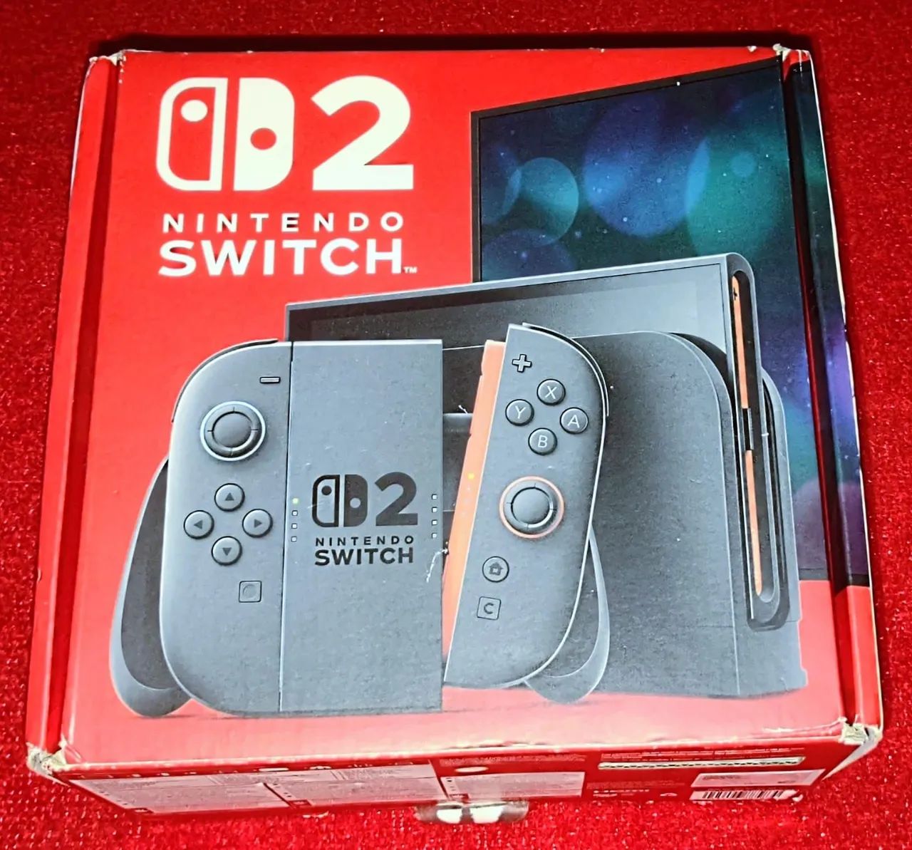 Caixa de Nintendo Switch 2 + berço