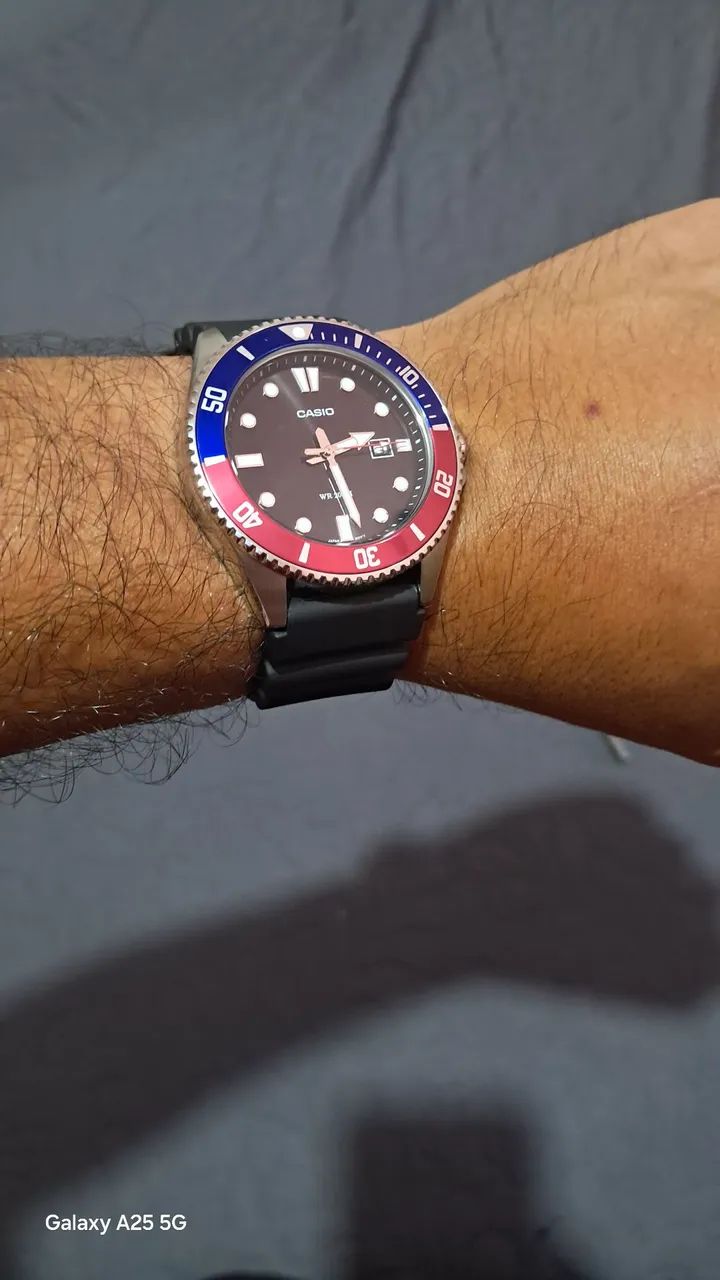 Relógio casio masculino analógico original  prova de água apropriado para mergulho 