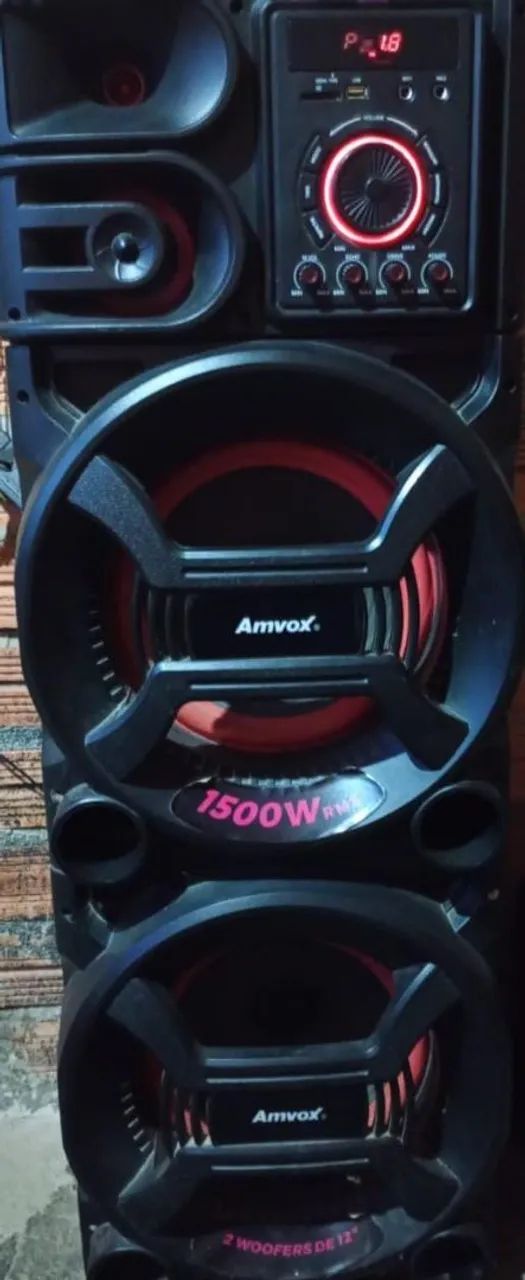 Caixa de som Amvox super pontente