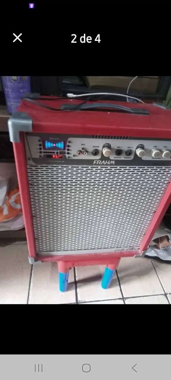 Vendo caixa amplificada funcionando normal  - Foto 3