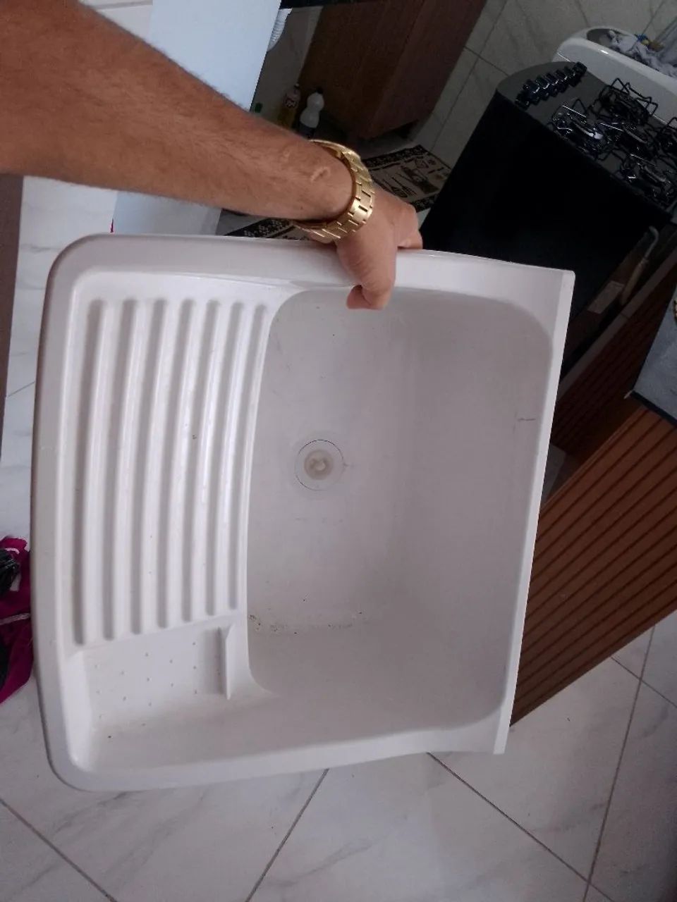 Tanque plastico para lavar roupas - Foto 3