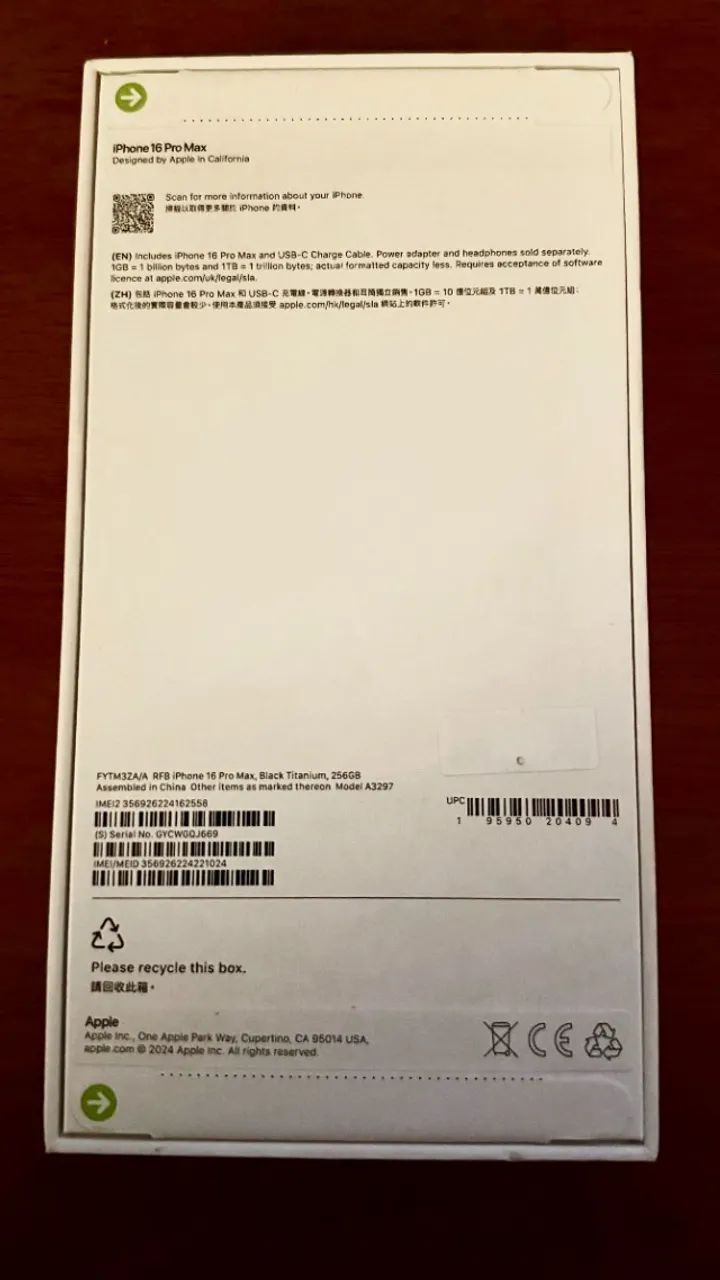 iPhone 16 Pro Max 256gb Preto Titanium Lacrado - Foto 3