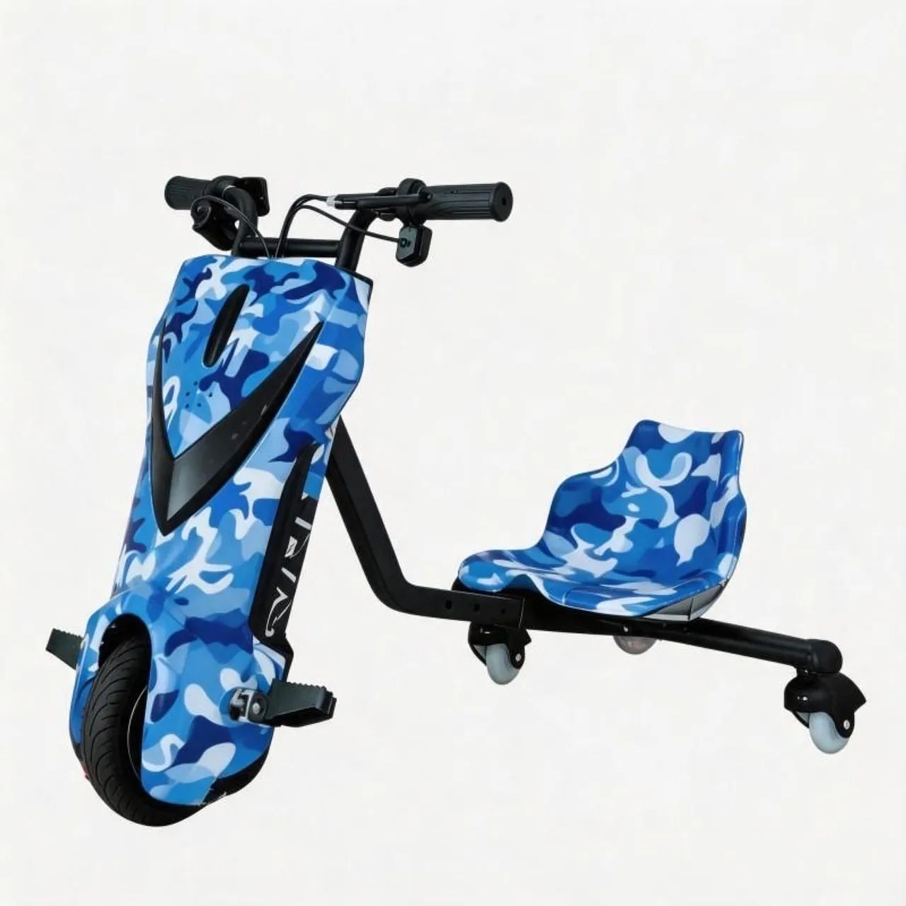 Triciclo elétrico de drift de 6.5(8) polegadas crianças e adultos LED Bluetooth - Foto 3