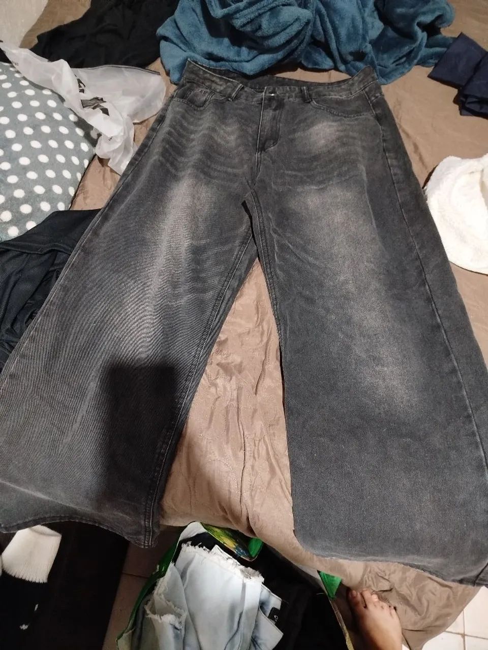 CALÇA BAGGY OVERSIZED PRETA