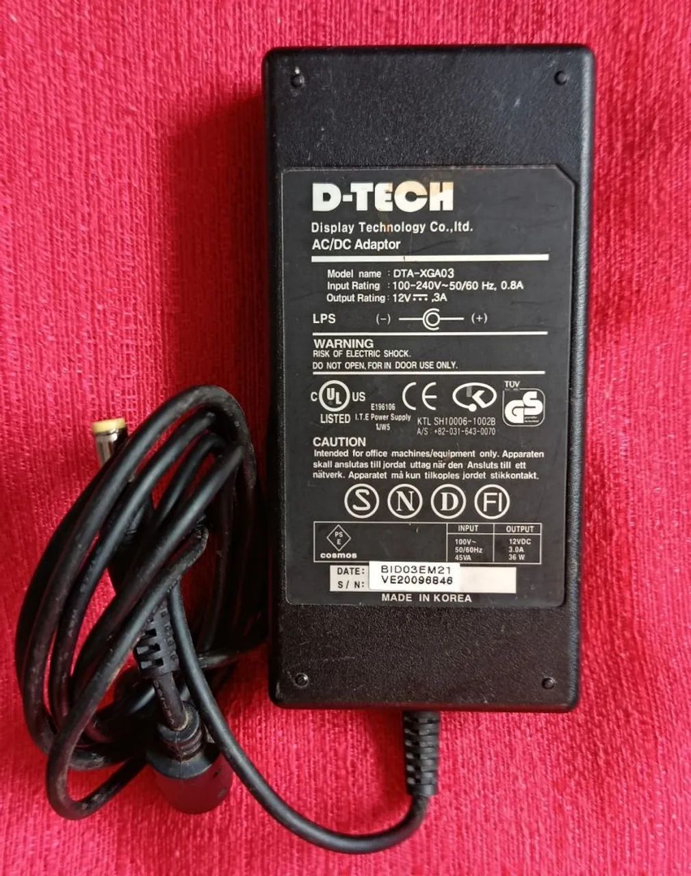 FONTE DE ALIMENTAÇÃO D-TECH