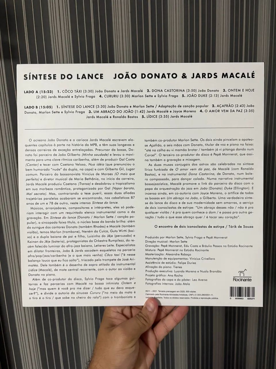 Lp Jards Macalé e João Donato - Síntese do lance  - Foto 3