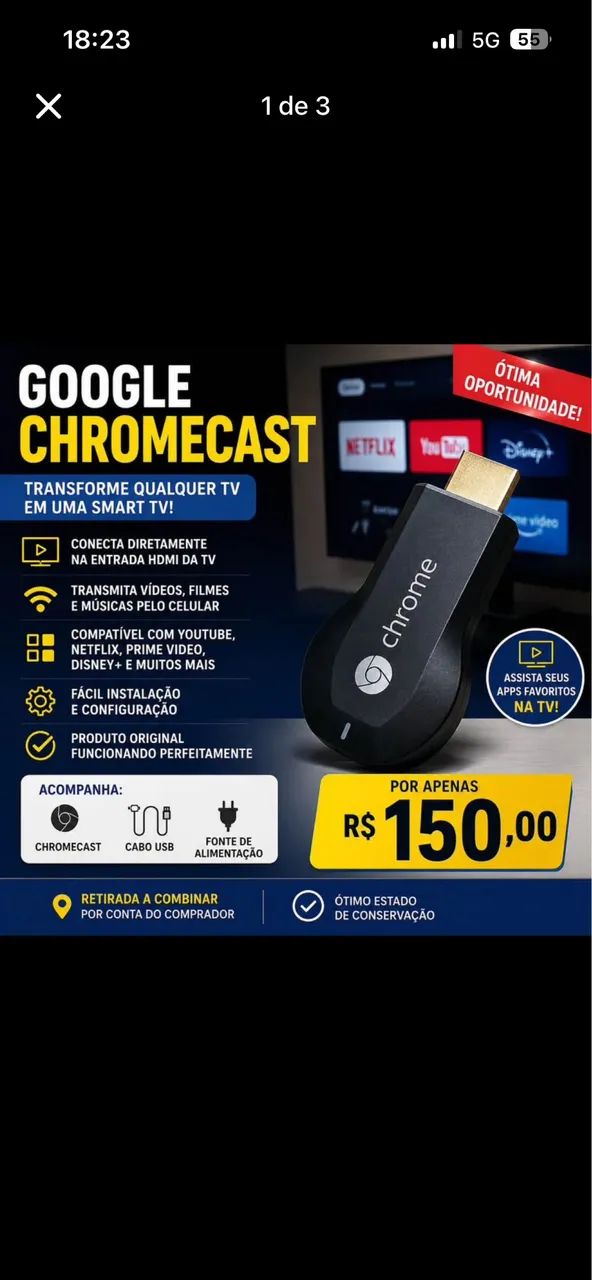 Goggle Chormecast - Foto 3