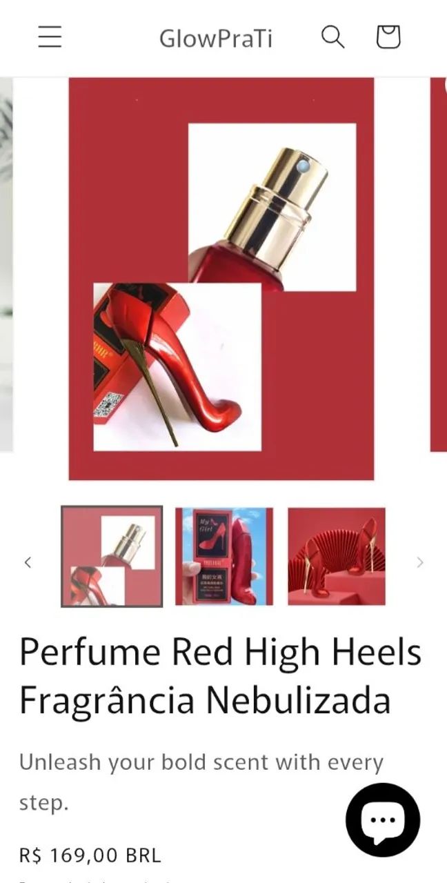 Perfume red high heels - Foto 3