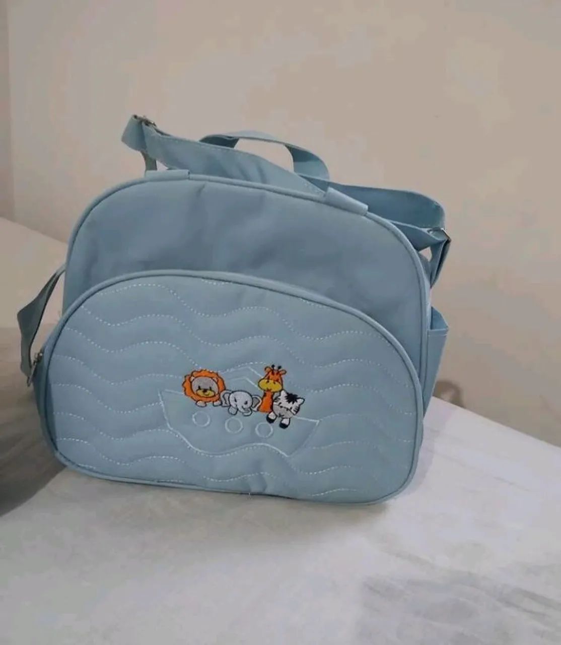 Kit bolsa maternidade azul claro - Foto 2