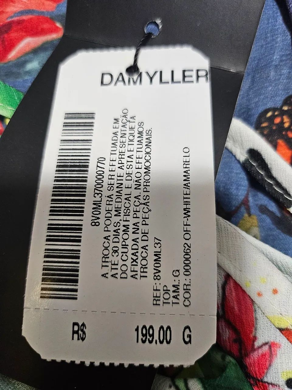 Blusa Fem.Estampada Damyller Nova c etiqueta G - Foto 4
