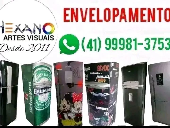 Envelopamento de geladeira 