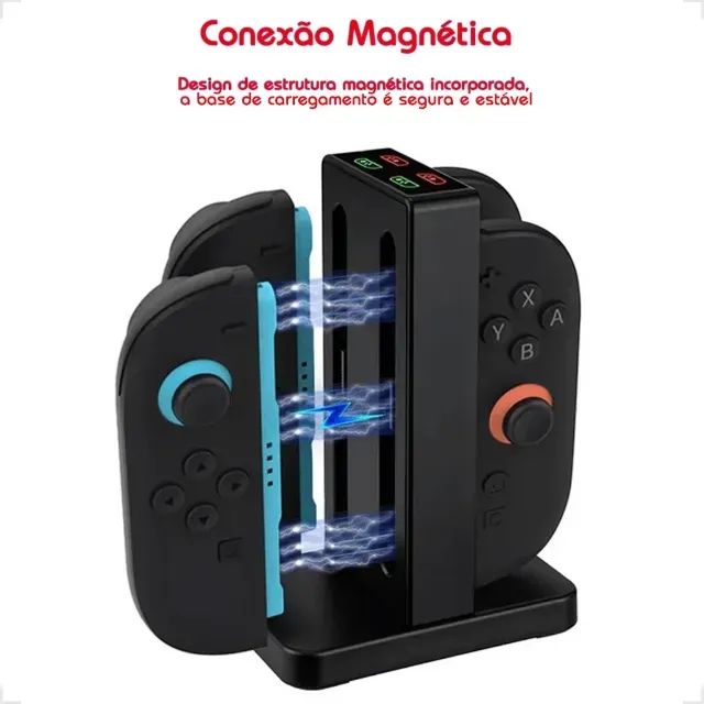 Base de Carregamento e Suporte para Controles Joy-Con do Nintendo Switch 2 - Foto 3