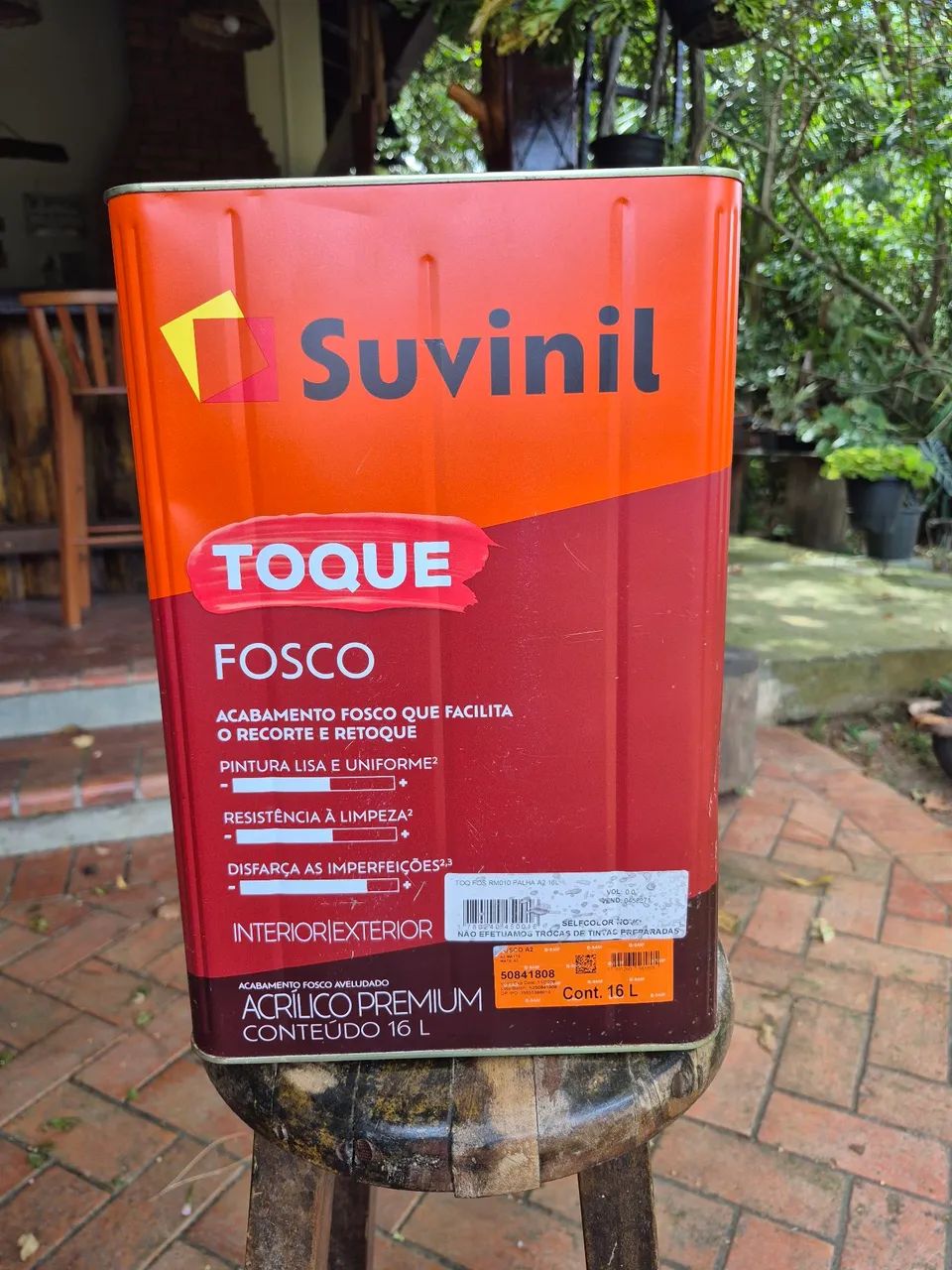 Tinta acrílica Suvinil Toque Palha balde - Foto 4