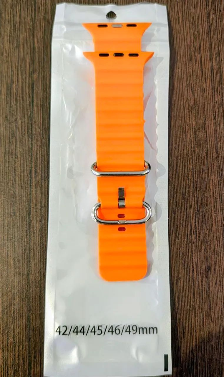 PULSEIRA OCEANO APPLE WATCH ULTRA 49MM LARANJA