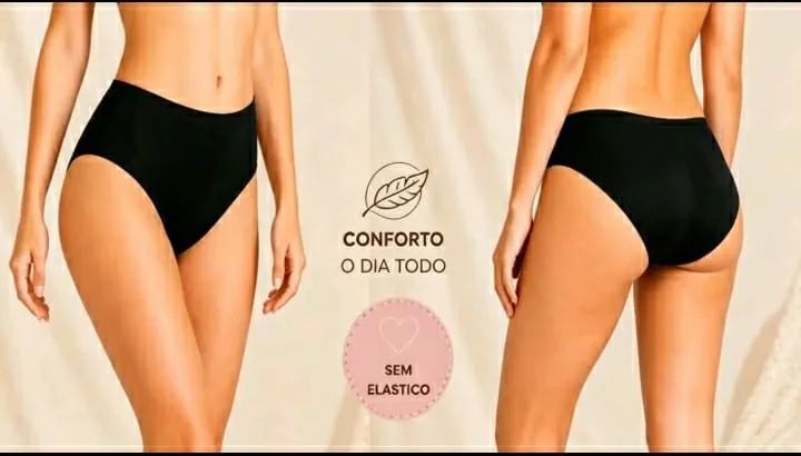 KIT CALCINHA CONFORTO SEM ELÁSTICO - Foto 2