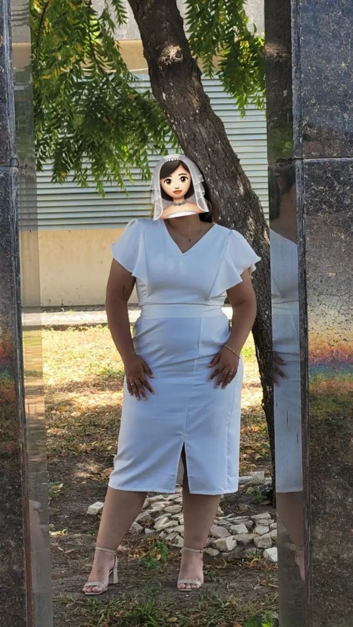 VESTIDO DE NOIVA CIVIL - VESTIDO BRANCO - Foto 5