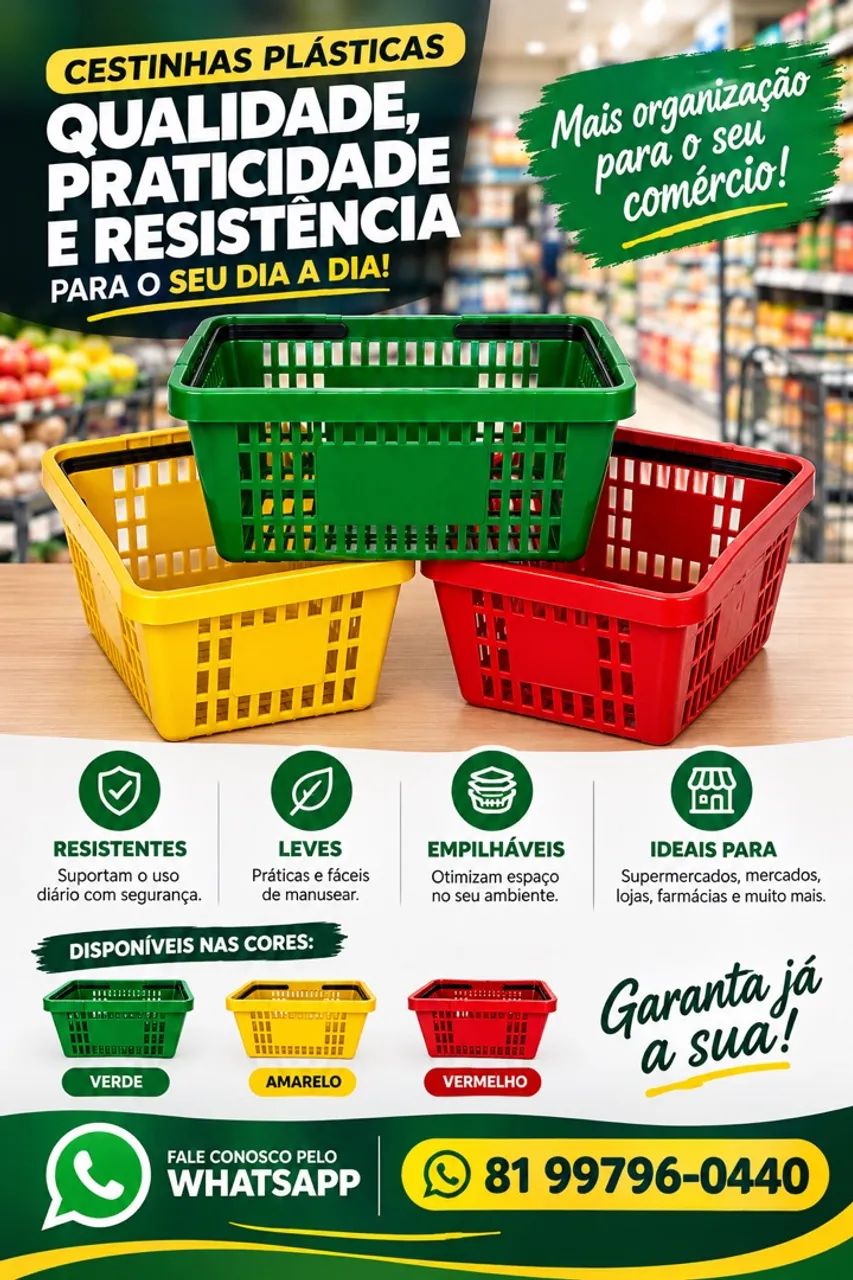 Cestinha supermercado 