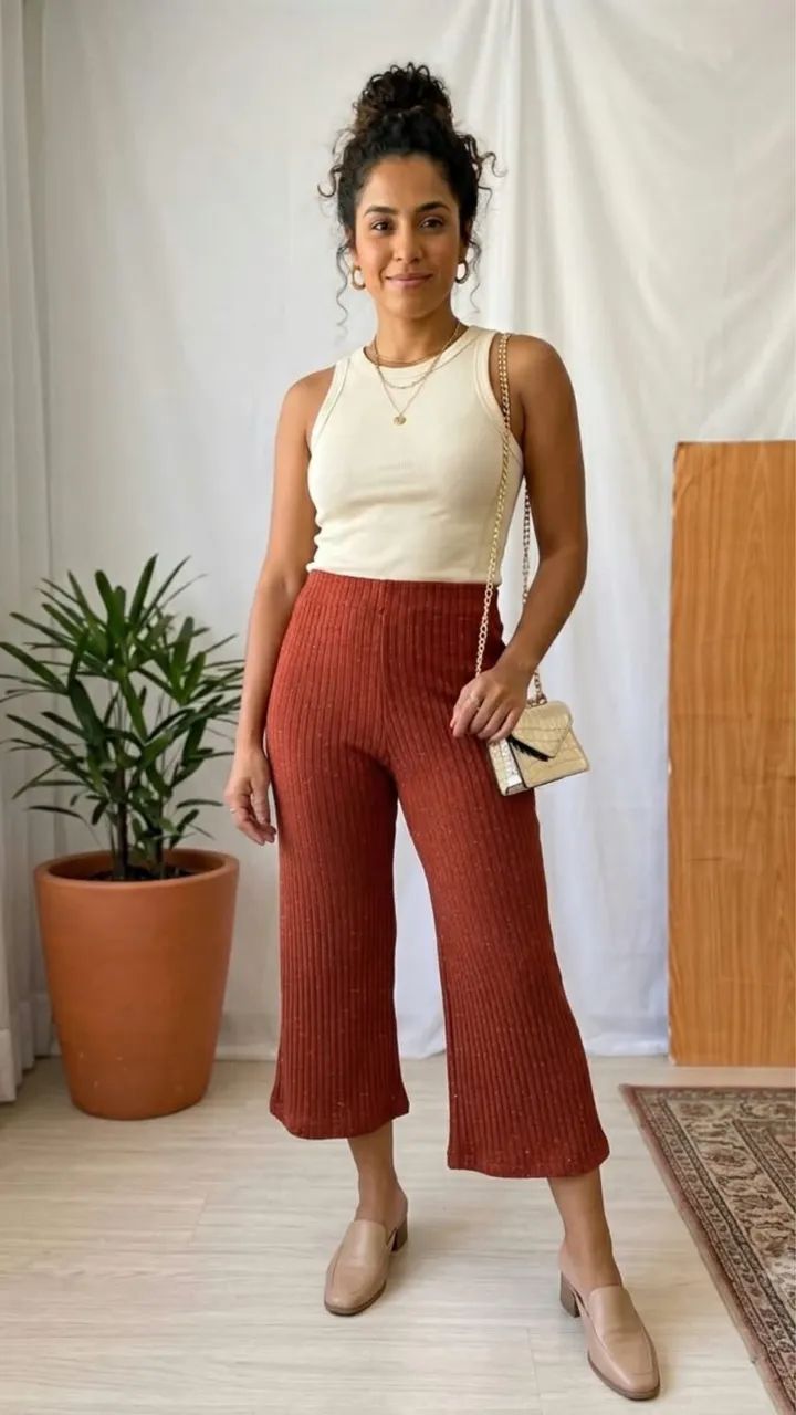 calça pantacourt zara  - Foto 5