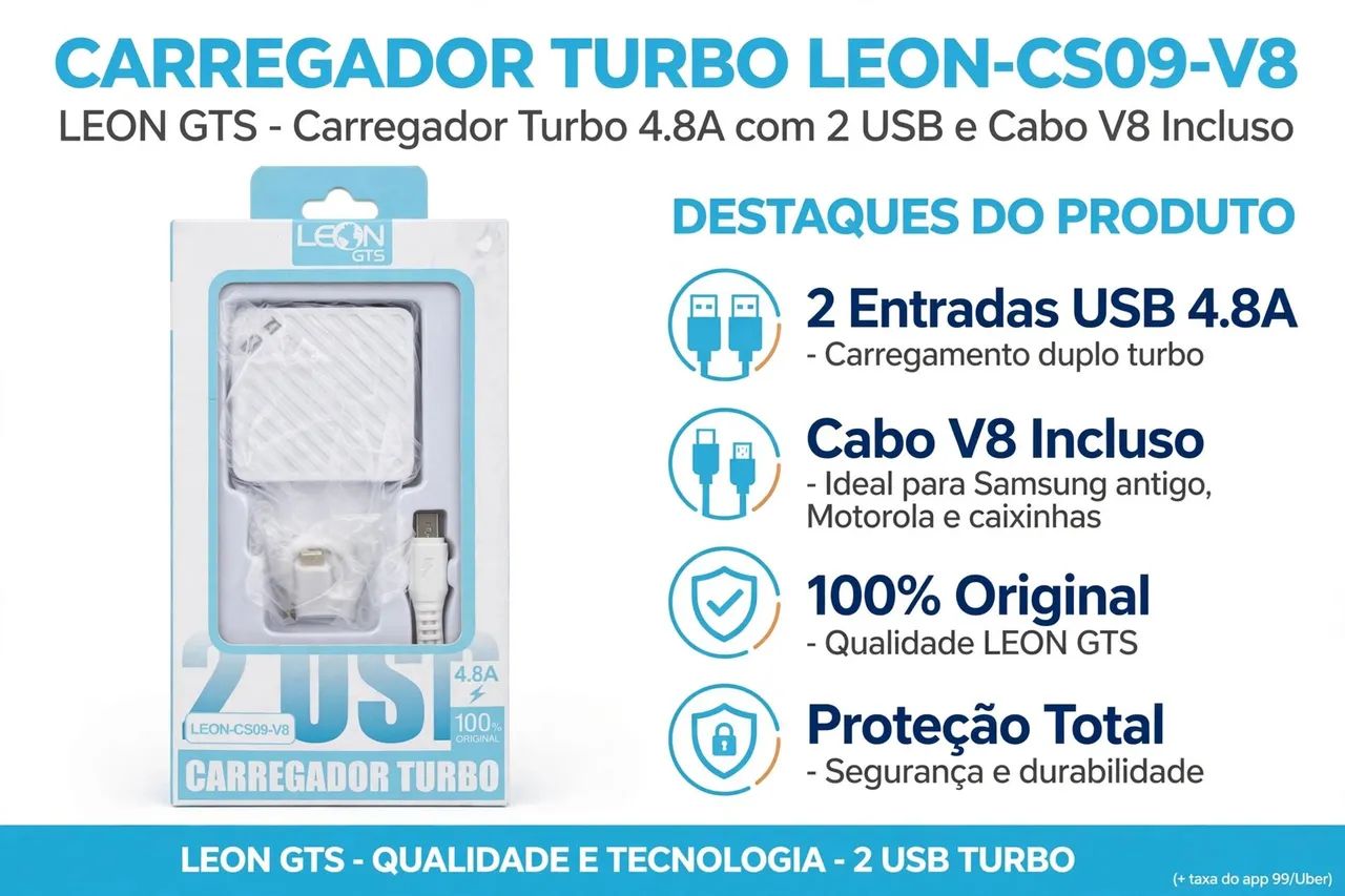 CARREGADOR LEON V-8