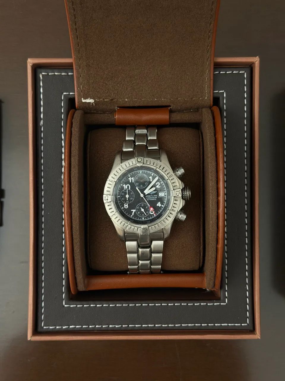 Relógio breitling original titânio 