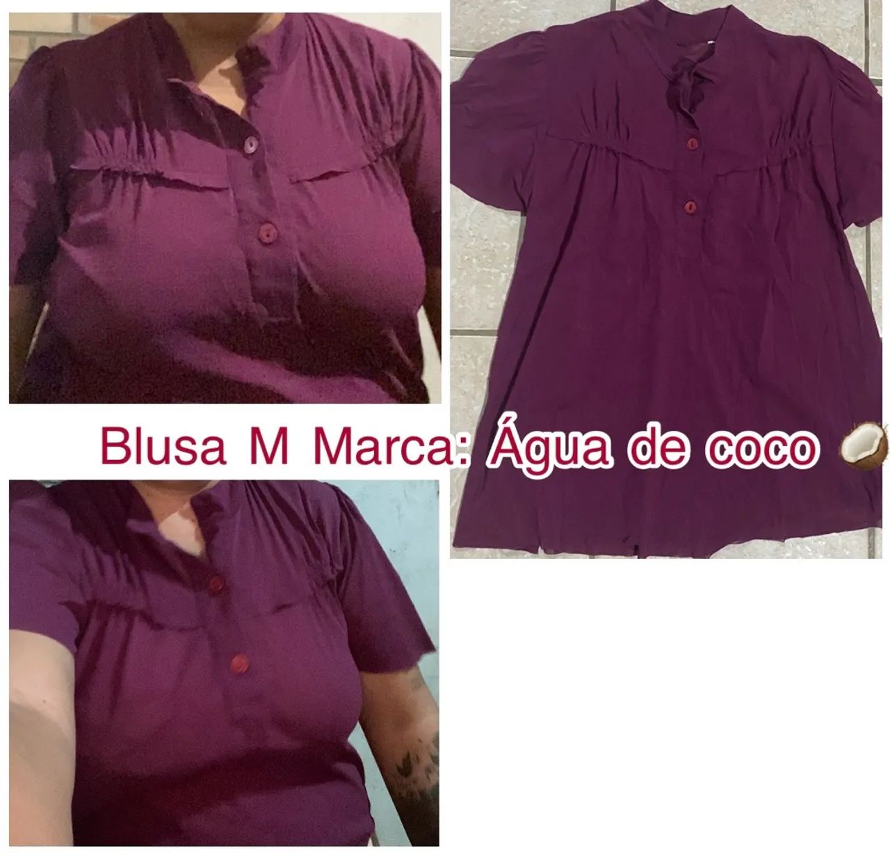 Blusa da água de coco original M