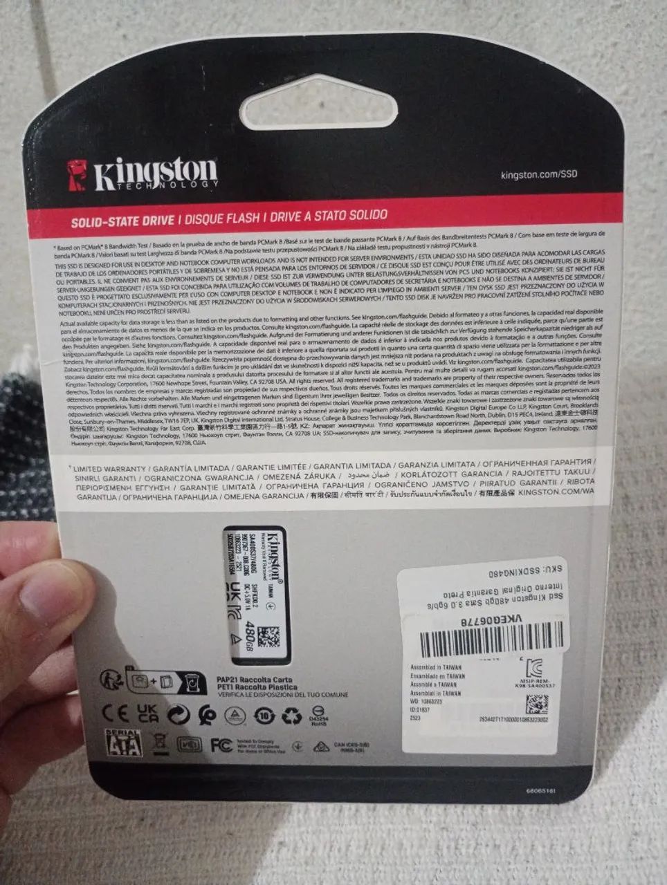 Ssd Kingston de 480 gigas  - Foto 3