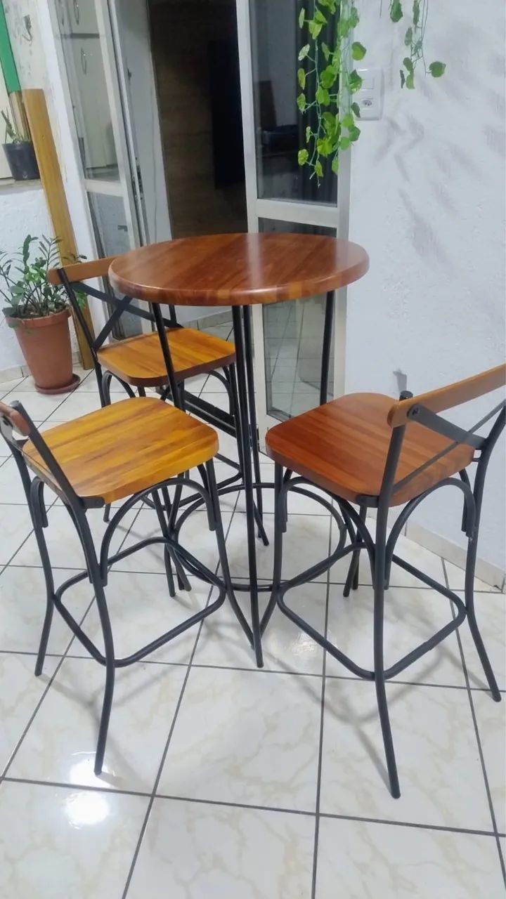 Mesa bistrô 3 cadeiras - Foto 5