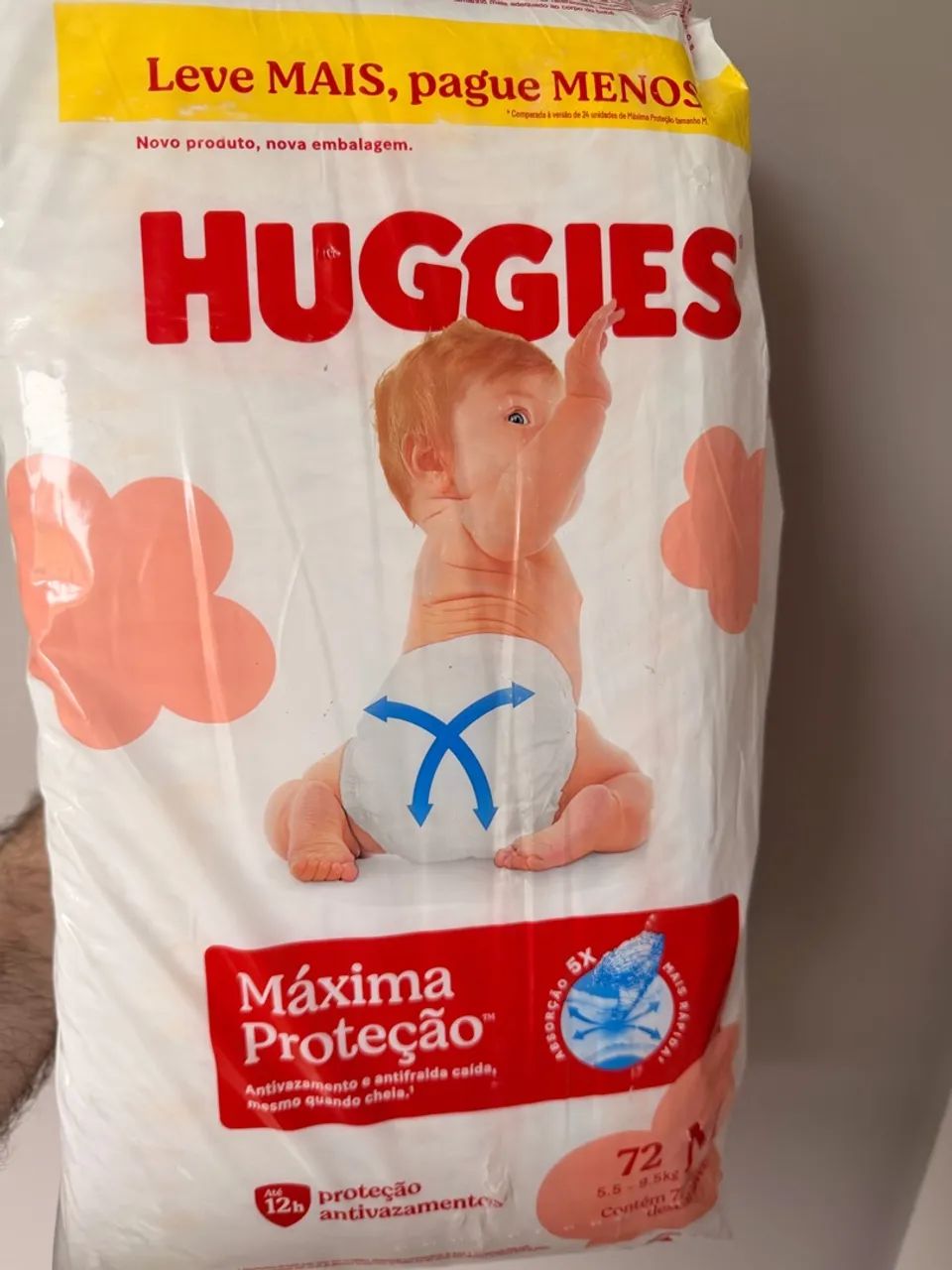 Fralda Huggies tamanho M - 72un