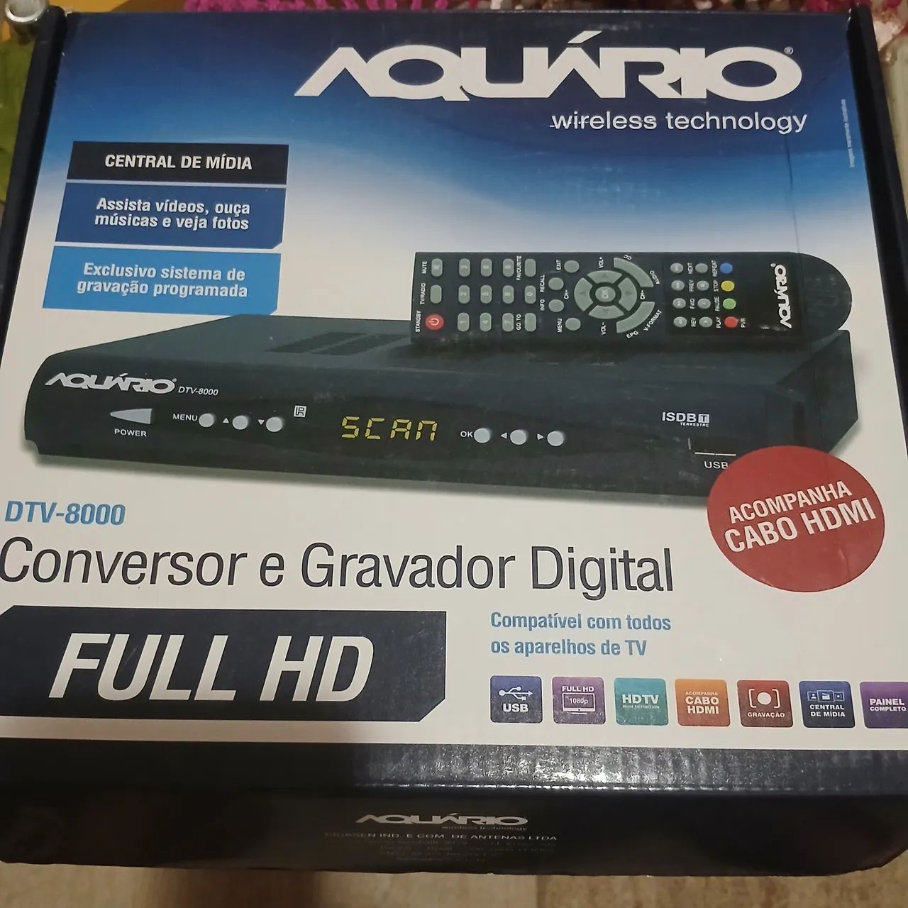 Conversor e gravador digital Aquário 