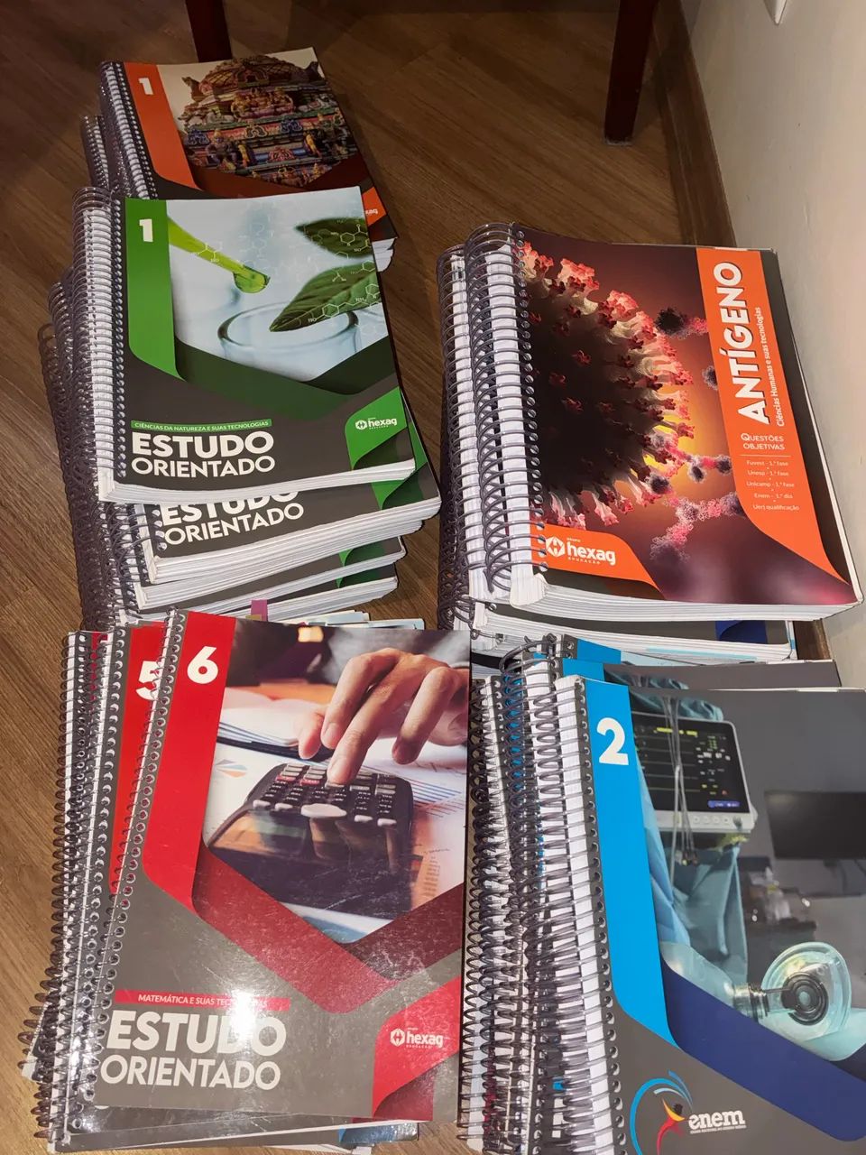 Material completo Cursinho pré Vestibular HEXAG  - Foto 3