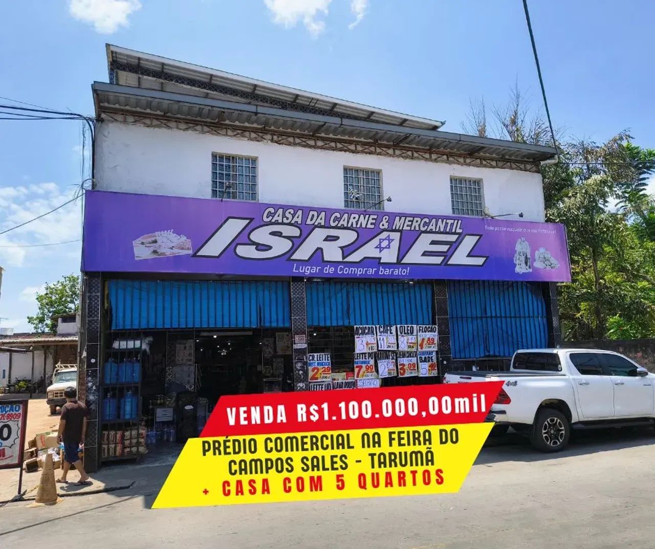 Prédio Comercial na Feira do Campos Sales + Casa com 4 quartos, sendo 2 suítes.