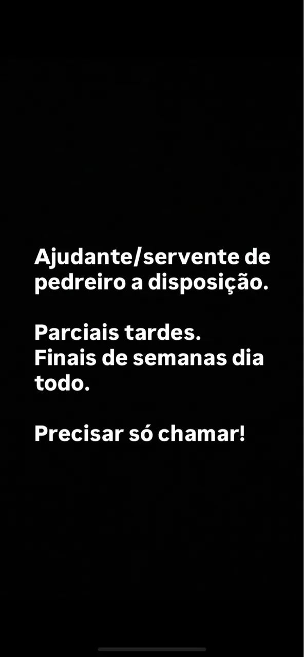Ajudante de pedreiro