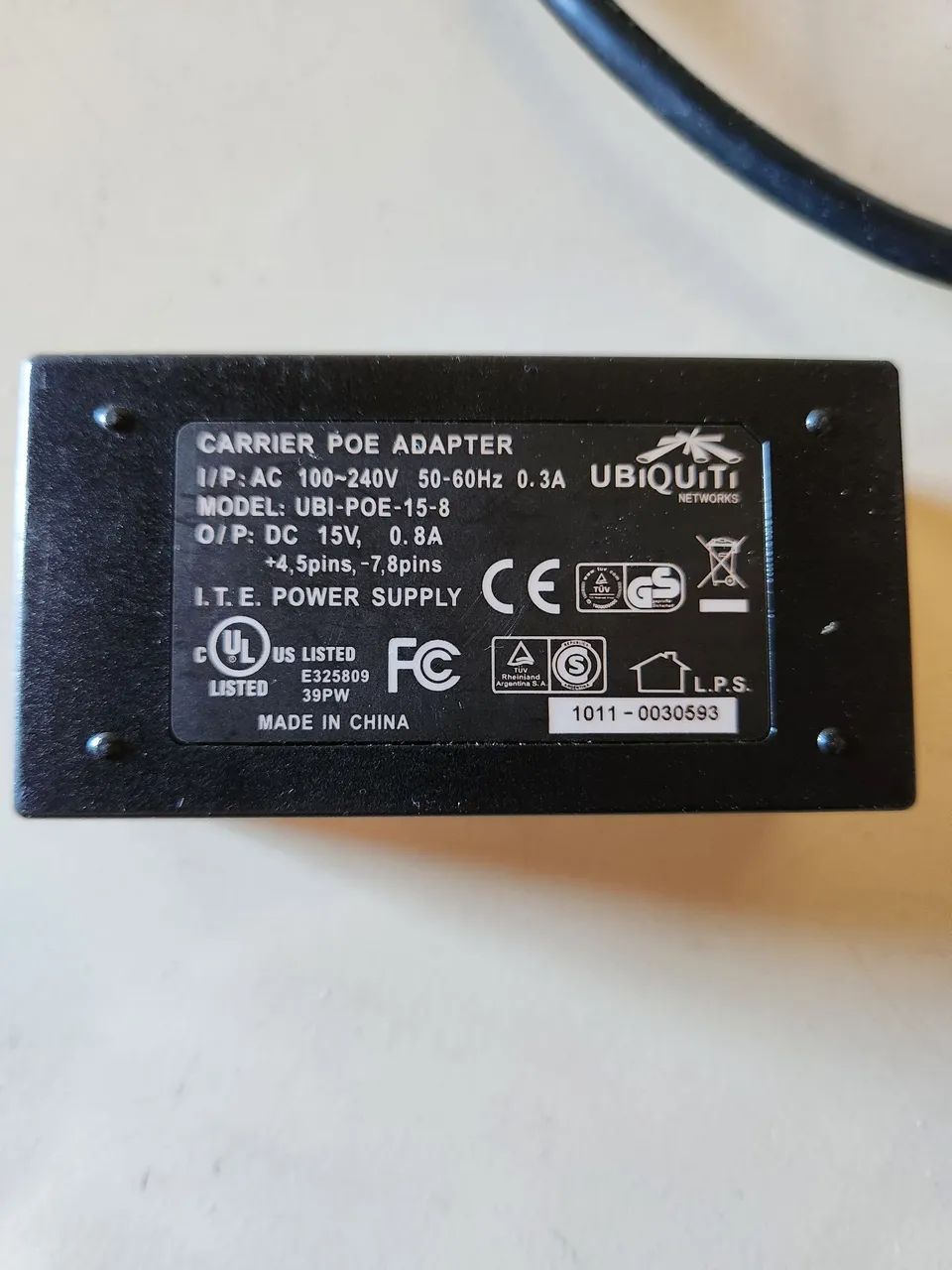 Fonte Poe Ubiquiti 15v 0.8a  - Foto 2