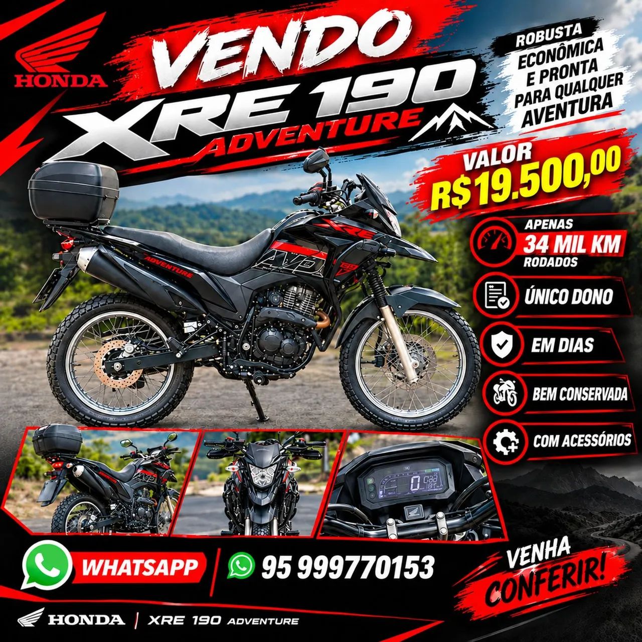 XRE 190 ADVENTURE  - Foto 4