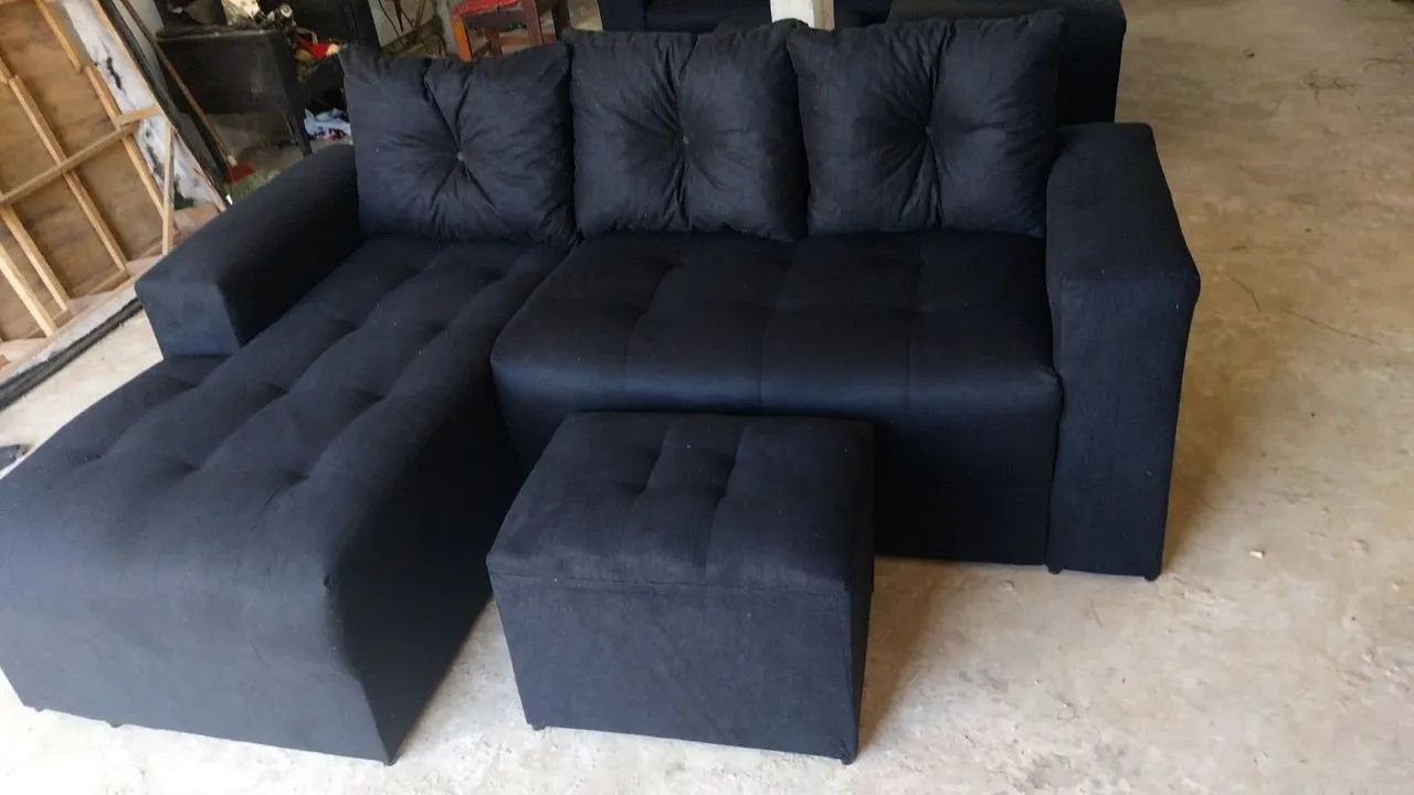 Sofá cheisy trabalhado três lugares novos e completos, várias cores  - Foto 3