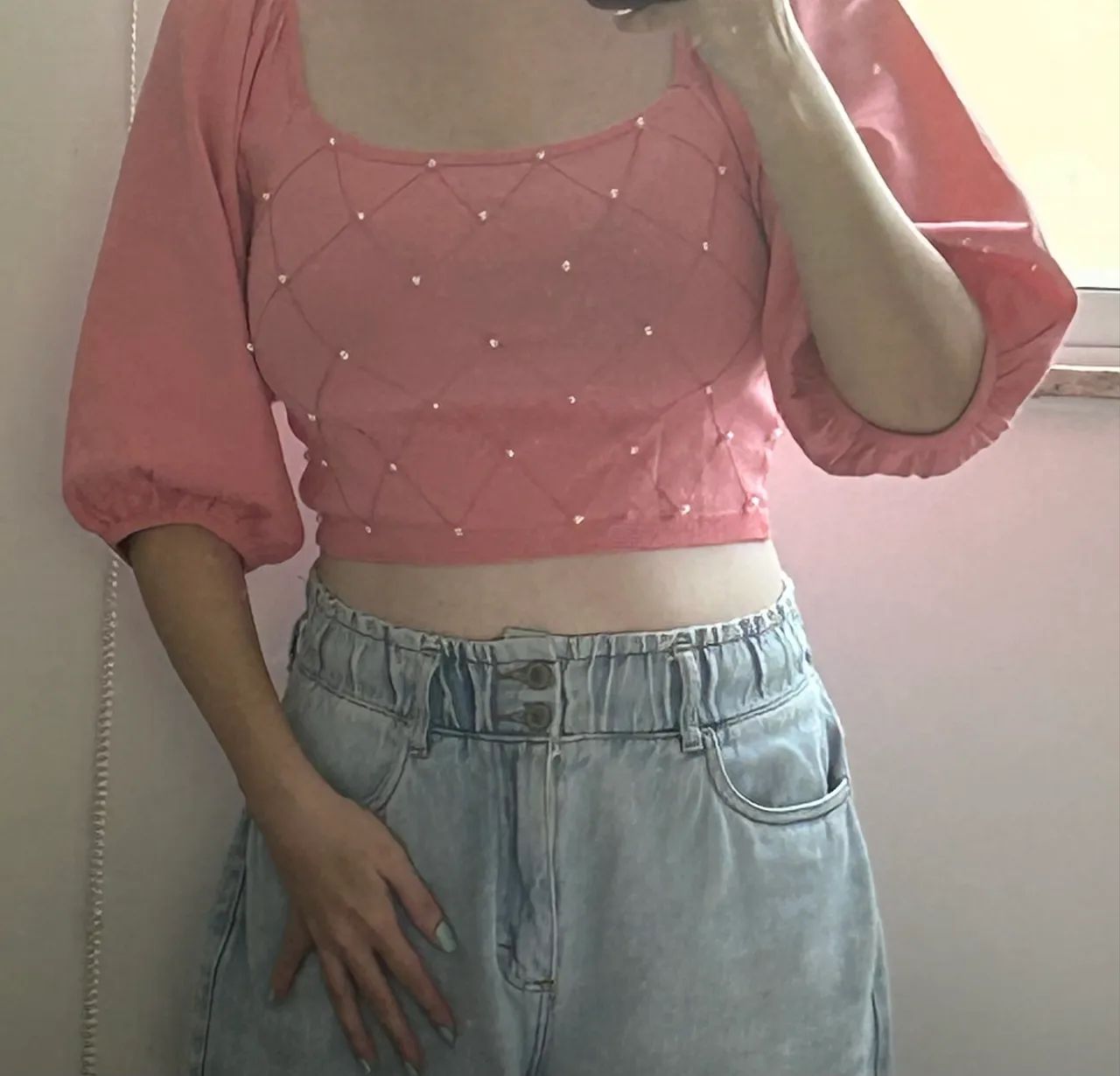 Blusa de Malha estilo Cropped