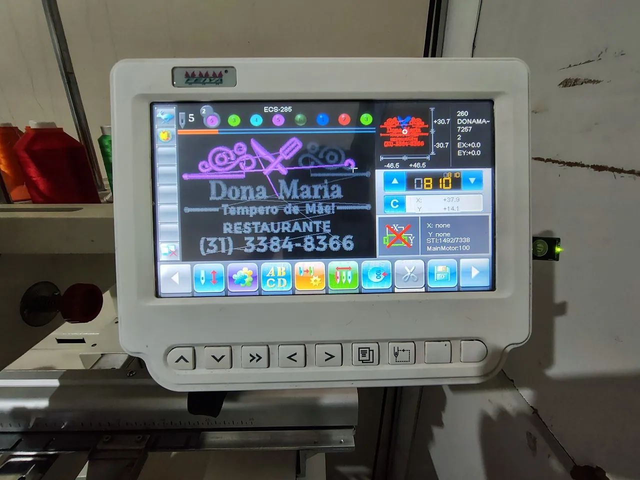 Máquina de bordado tajima/feiya CTF-1201 - Foto 3