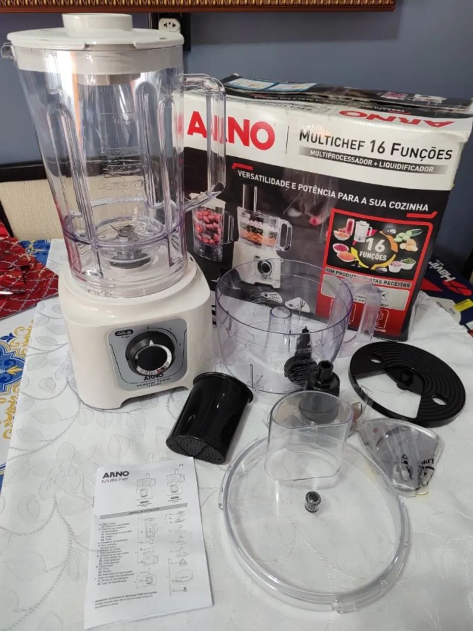 Multiprocessador Arno 700w 16 Funções Marfim Mp62 | Arno - Foto 6