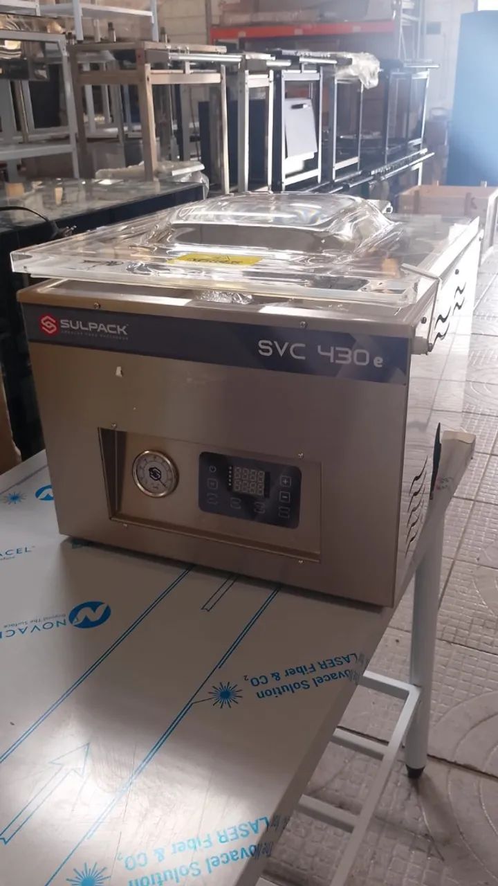 Seladora A Vácuo Digital 2 Barras Inox 1850 W Svc 430 Sulpack