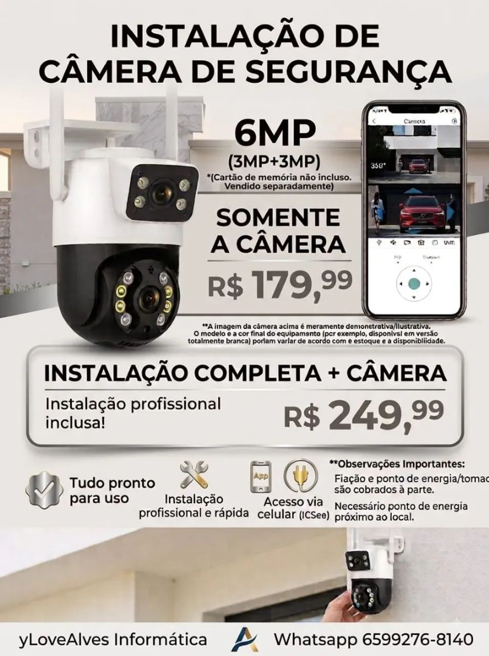 Câmera de segurança já instalada - Foto 4