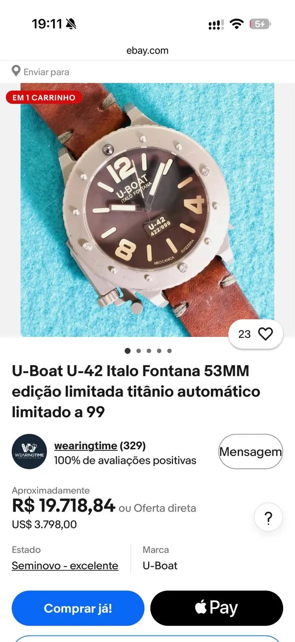 Relógio U-Boat U-42 - Foto 3