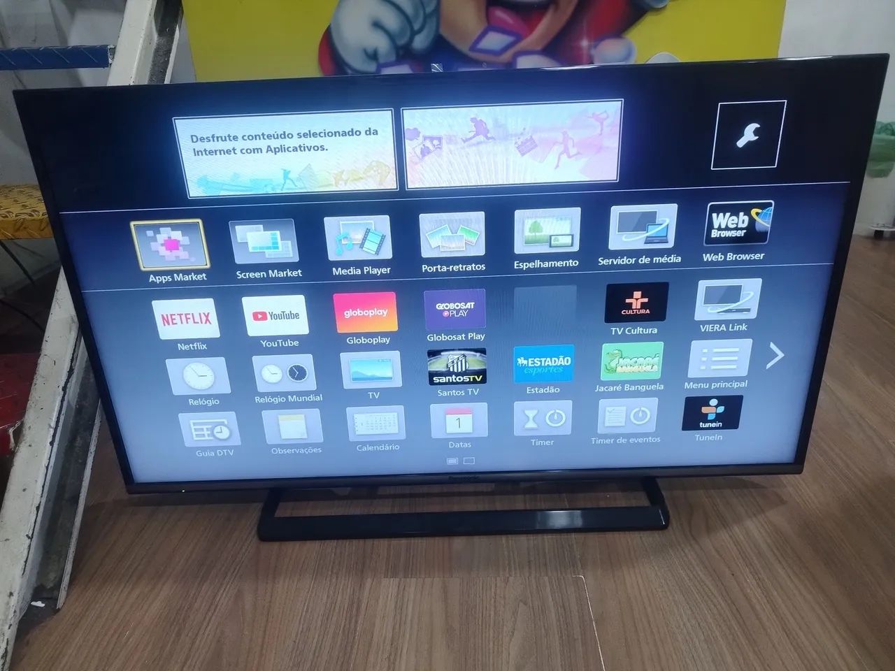 Tv Panasonic 40 polegadas com YouTube 