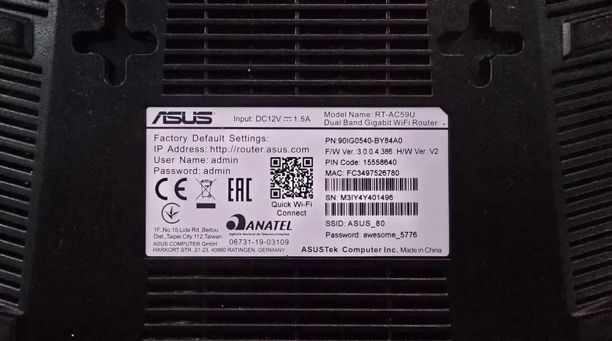 Roteador wireless sem fio Asus RT-AC59U - Foto 2