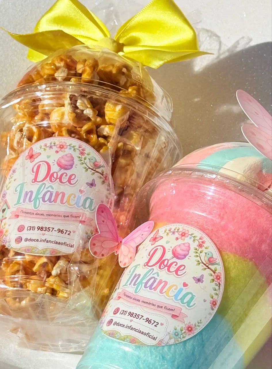 Algodão doce Ao vivo , copo personalizado  - Foto 3