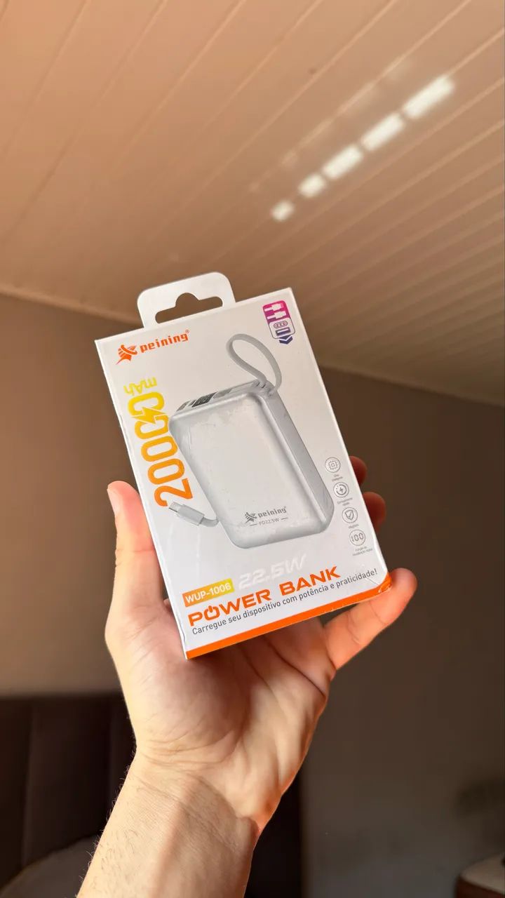 Promoção Power Bank 20.000 Peining Compacto Bonito e Potente 