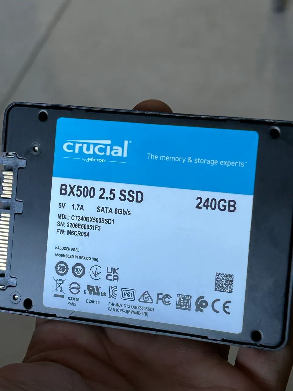 Ssd 240gb Crucial - Armazenamento - Parque dos Eucaliptos