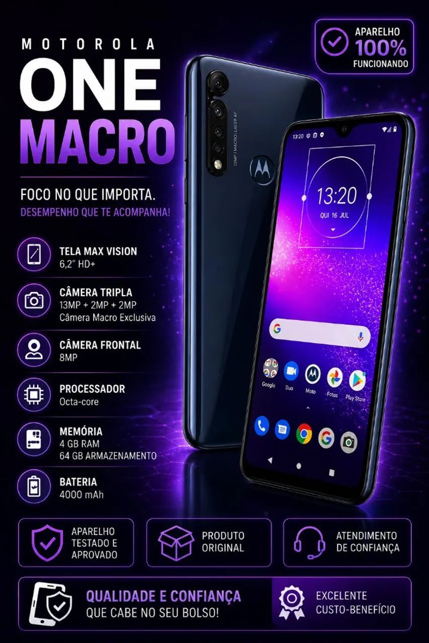 MOTOROLA ONE MACRO 