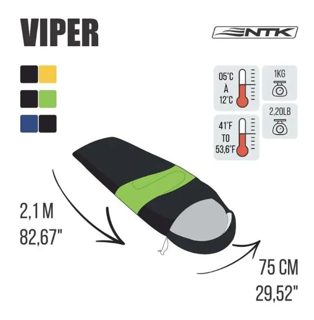 Saco de Dormir Viper NTK - Foto 4