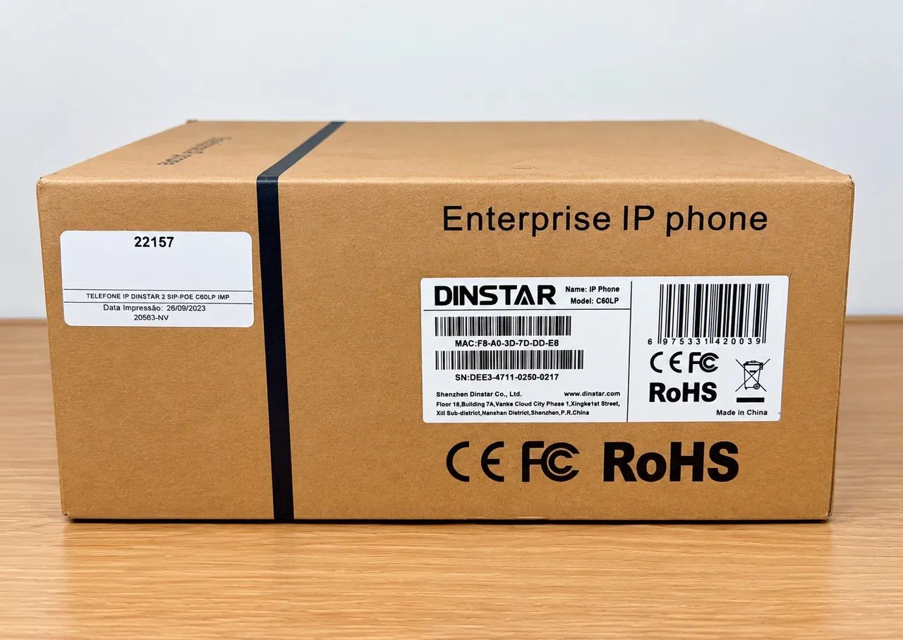 Telefone IP Empresarial Dinstar C60LP - Foto 4