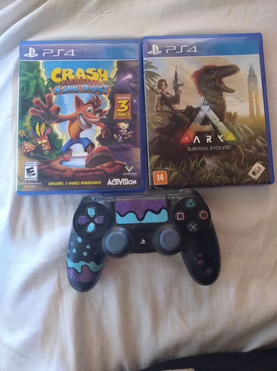 Para sair hoje!!! Jogos e controle PS4 